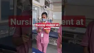 nursing student at work.. #gnm #nursing #gnm1styear #nursingstudent