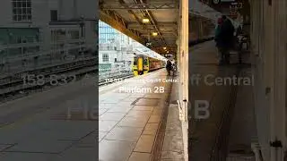 158 832 departing Cardiff Central Platform 1B and 166 210 preparing to depart Platform 1A #tfw #gwr
