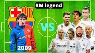 2009 Messi VS RM legends(Ronaldo Zidane Bale Benzema Beckham R9 Kaka)💥💥