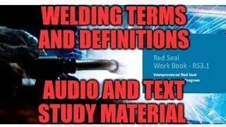 WELDING RED SEAL TERMS AND DEFINITIONS FROM CWB INTERPROVINCIAL STUDY MATERIAL - 1.3