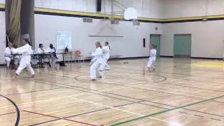 Heian Shodan - IKD Shotokan Karate White to Yellow Belt Test | Shihan Maureen Woon-a-tai Nov 2012