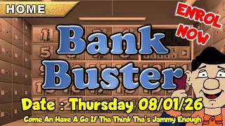 ● LIVE : BANK BUSTER Viewer Contest - Come Have A Go If Ya Think Ya Jammy Enough (Vert 08/01/26)