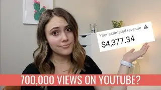 HOW MUCH YOUTUBE PAID ME FOR 700,000 VIEWS