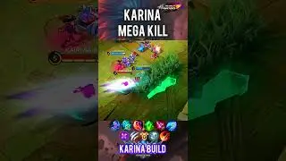 Karina Mega kill Mlbb #gameplay #karina #megakill #shorts