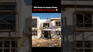 Abandoned House to Luxury Modern Home | Extreme Outdoor Transformation Time-Lapse #shorts #trending