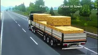 My first delivery in euro truck simulator 3 