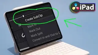 How To create Subclips in DaVinci Resolve iPad?