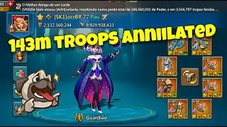 Lords Mobile - 143m troops zeroed in K1015! These animal accounts are in other level