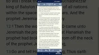 Sitdown Lesson,The Book 📚 of Jeremiah chapter 28 and through verse 9.