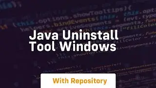java uninstall tool windows