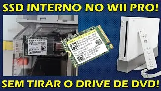 SSD M.2 INTERNO NO NINTENDO WII! COLOQUEI UM SSD NVME DENTRO DO WII - FICOU BOM? NINTENDO WII PRO