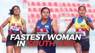 The FASTEST WOMAN IN SOUTH ASIA - Women's 100m 13th South Asian Games