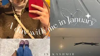 A January day in Kashmir 𐙚⋆°🦢A Slow Day at Dal Lake, Coffee, Books & Cozy Moments .⋆ᥫ᭡ |