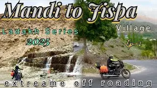 Mandi to JISPA || Ep - 2 || By bike Delhi to Ladakh 2025 Adventure Bike Ride 