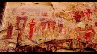 Most interest petroglyphs of Sego Canyon Utah