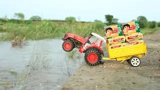 Midi Jcb Loading PARLE-G PoLo Truck | Dump Truck | Bruder Tractor | kids video | CS Toy