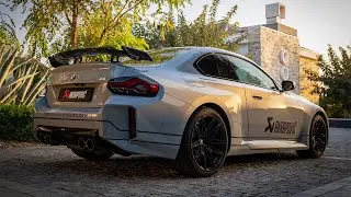 BMW M2 Coup&eacute; (G87) with an Akrapovič exhaust system