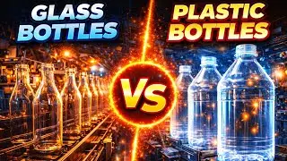 INSANE Factory Battle: Glass Bottles vs Plastic Bottles Production Lines