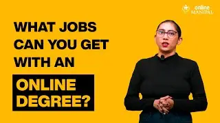What Jobs Can You Get With An Online Degree? | Online Degree Job Opportunities | Online Manipal