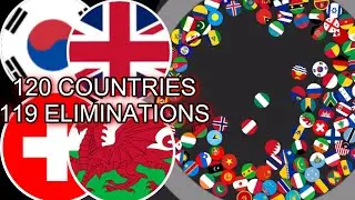 120 COUNTRIES IN MARBLE RACE | ELIMINATION GAME