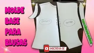 COMO FAZER MOLDE BASE PARA BLUSA|método fácil para iniciantes