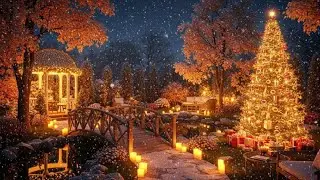 [LIVE STREAM] Magical Christmas Garden Jazz ✨🎄 Cozy Winter Night Ambience #christmasjazz