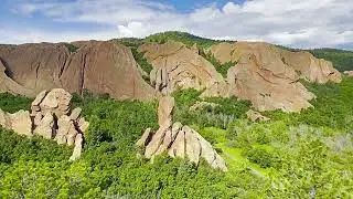 Roxborough State Park, Colorado. Lyons Overlook from the Fountain Valley Trail.