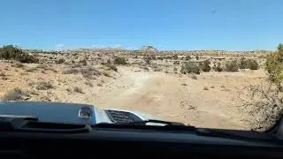 Quiet drive in Cathedral Valley Utah