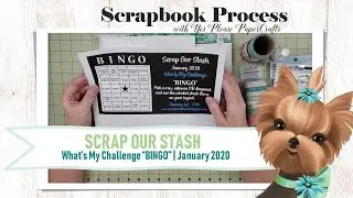 Merry Christmas Fun | Scrap Our Stash Jan 2020 What's My Challenge | Scrapbook Process