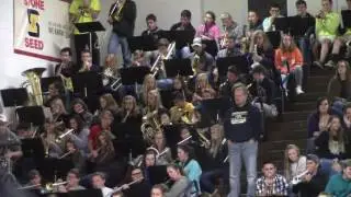 Mercer County Pep Band playing 