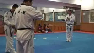 Buzz Kanter Breaking Cement Block For Black Belt Test