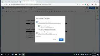 Enable Screen Reader Support for Google Docs