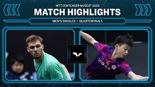 Lilian Bardet vs Kou Guan-Hong | MS QF | WTT Contender Muscat 2025