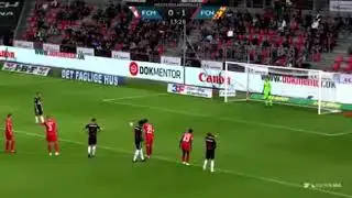 FC Midtjylland   FC Nordsj&aelig;lland   14'    1   1  Schwartz R  Straffe, FC Midtjylland