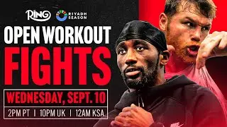Canelo Alvarez vs Terence Crawford Open Workout FIGHTS | FULL