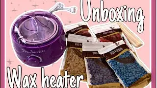 UNBOXING WAX HEATER W/ FREE WAX BEADS