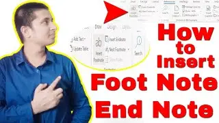 How to Insert Footnote and Endnote in Word || Insert End Note, Foot Note, See Note || Nepali