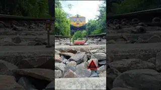 Real Train Meets Miniature Train on Track | Epic Real vs Miniature Scene