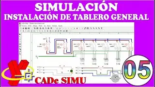 ✅ CADe SIMU gratis #05. Simulación de circuito de TABLERO GENERAL DOMICILIARIO.