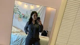 Everlane washable silk pajama set try-on review