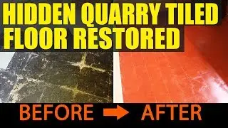 Hidden Quarry Tiled Floor Restored to Fantastic Condition in Canley