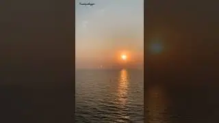 sea side sunset scene/ what's app status video/ #viral #shorts #travel #youtubeshorts