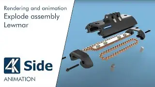 Creo Rendering animation: Explode assembly - Lewmar