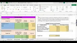 MATH 144 Major Assignment 1 - Monthly Budget.
