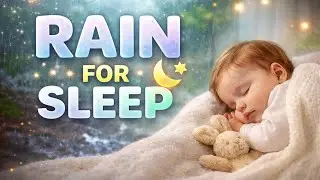 🔴 Baby Sleep Aid &ndash; Faster Sleep with Gentle Rain Sounds & White Noise (4 Hours)