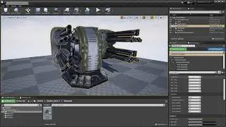 Modular turret 1 constructor Unreal Engine