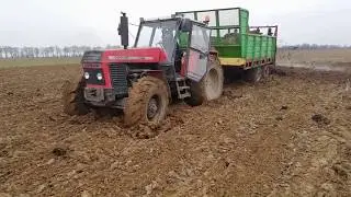 Wtopa Ursus1224 & Fortschritt T088 czyli nieudana próba wywozu obornika 2020