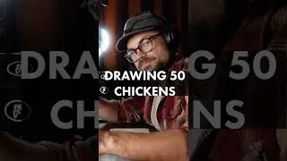 Drawing Chickens Superfast 🐓 ✍️ #drawing #sketching #drawingprocess #artinstruction #drawingdemo