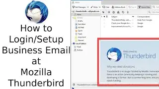 How to login business email at Mozilla Thunderbird | Mail Client Setup