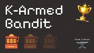 K-Armed Bandits Problem: simple animated explanation of the epsilon-greedy strategy